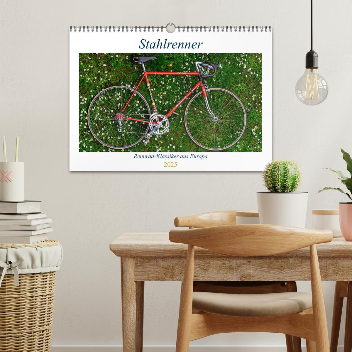 Bild: 9783435018284 | Stahlrenner - Rennrad-Klassiker aus Europa (Wandkalender 2025 DIN...