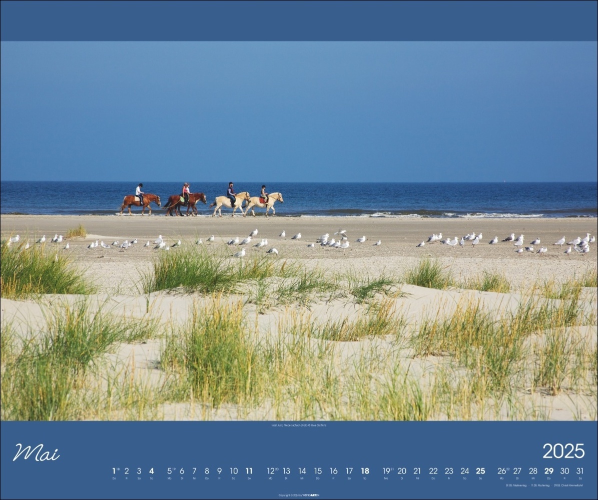 Bild: 9783839900673 | Nordsee Kalender 2025 | Uwe Steffens | Kalender | Spiralbindung | 2025