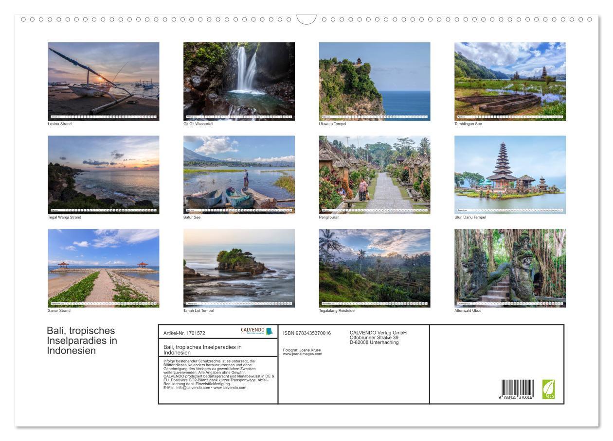 Bild: 9783435370016 | Bali, tropisches Inselparadies in Indonesien (Wandkalender 2025 DIN...