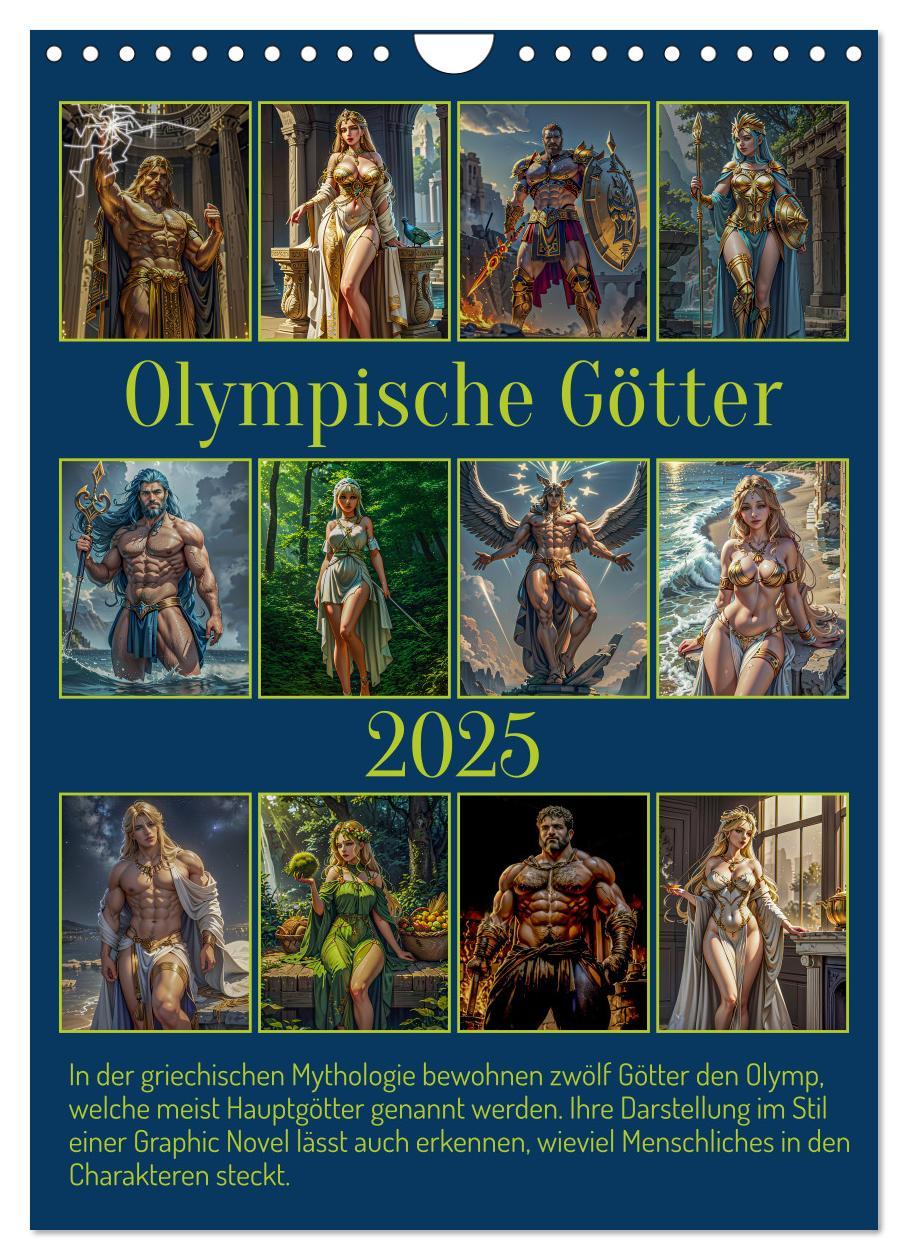 Cover: 9783435853755 | Olympische Götter (Wandkalender 2025 DIN A4 hoch), CALVENDO...