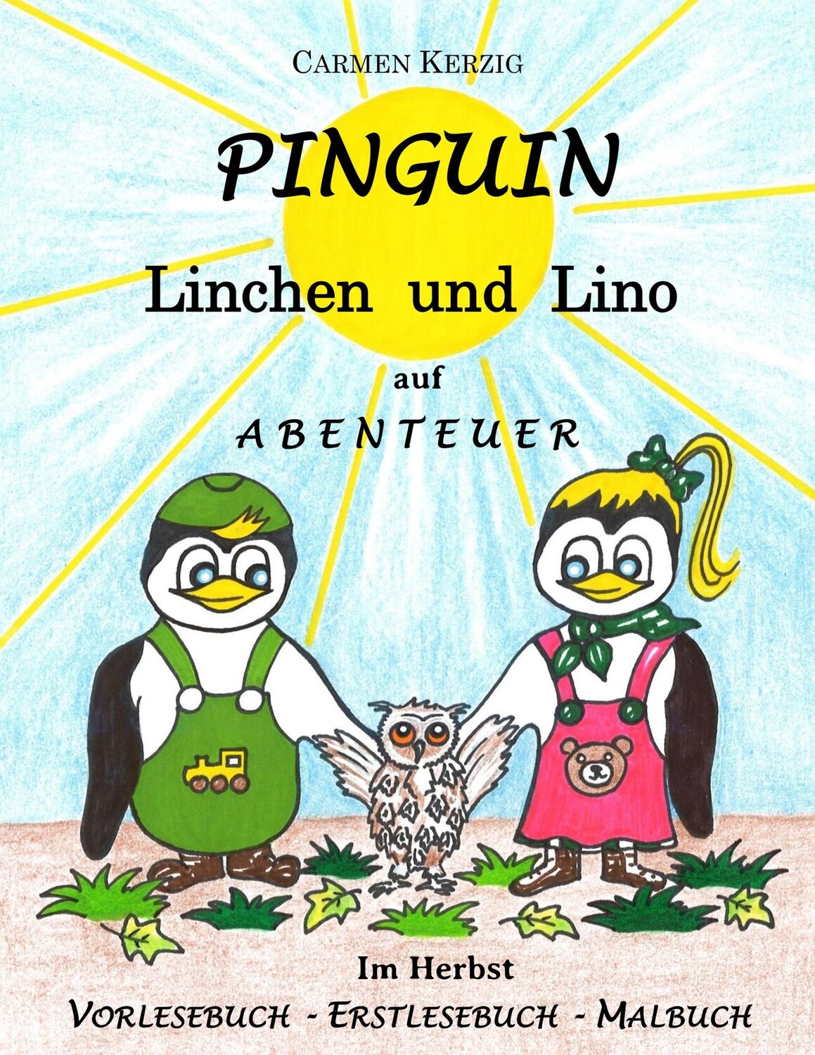 Cover: 9783746080222 | Pinguin Linchen und Lino auf Abenteuer im Herbst | Carmen Kerzig