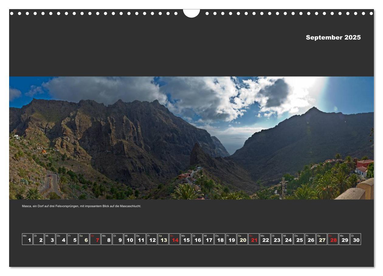 Bild: 9783435562114 | Teneriffa im Panorama (Wandkalender 2025 DIN A3 quer), CALVENDO...