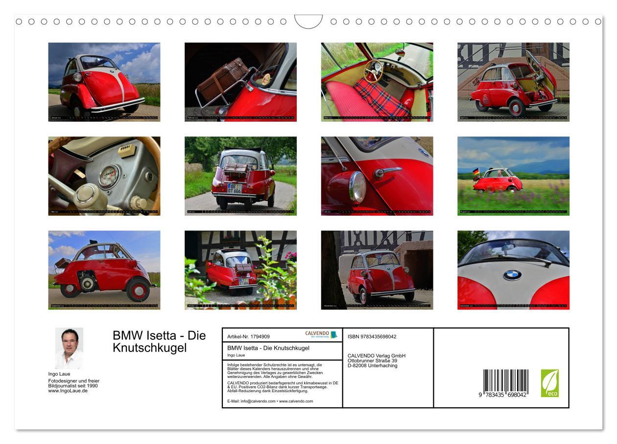 Bild: 9783435698042 | BMW Isetta - Die Knutschkugel (Wandkalender 2025 DIN A3 quer),...