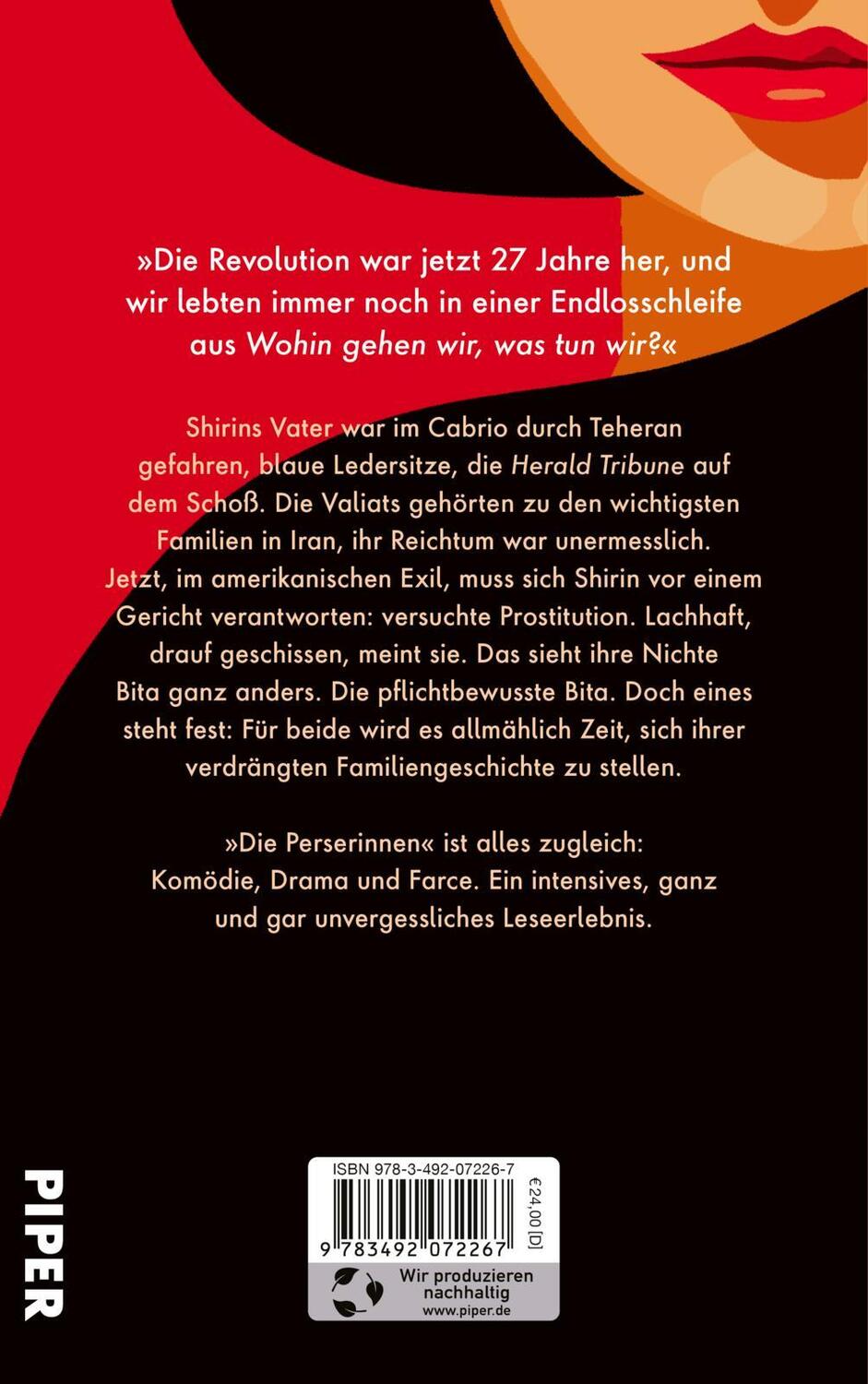 Rückseite: 9783492072267 | Die Perserinnen | Sanam Mahloudji | Buch | 448 S. | Deutsch | 2024