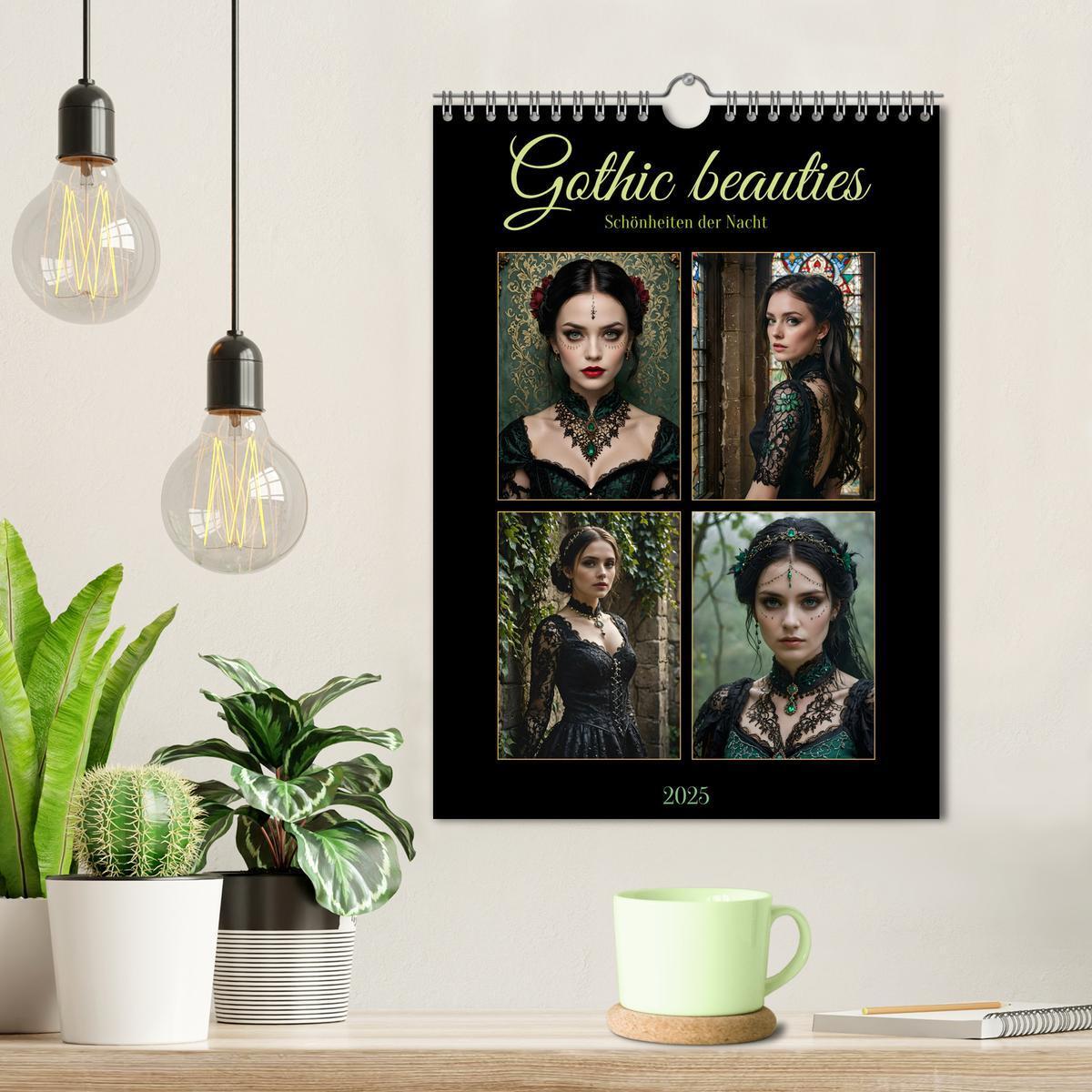 Bild: 9783457180150 | Gothic beauties - Schönheiten der Nacht (Wandkalender 2025 DIN A4...