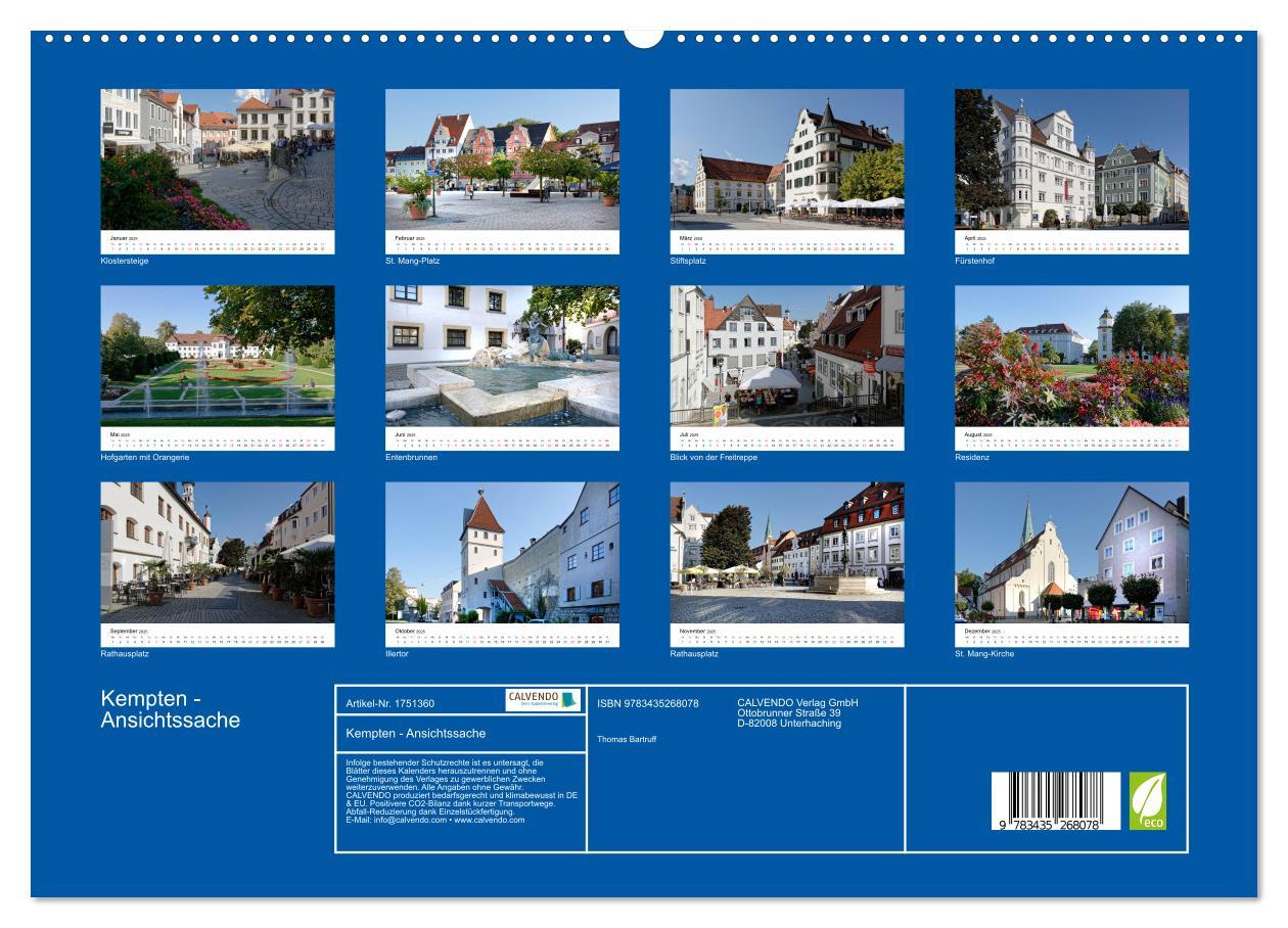 Bild: 9783435268078 | Kempten - Ansichtssache (hochwertiger Premium Wandkalender 2025 DIN...