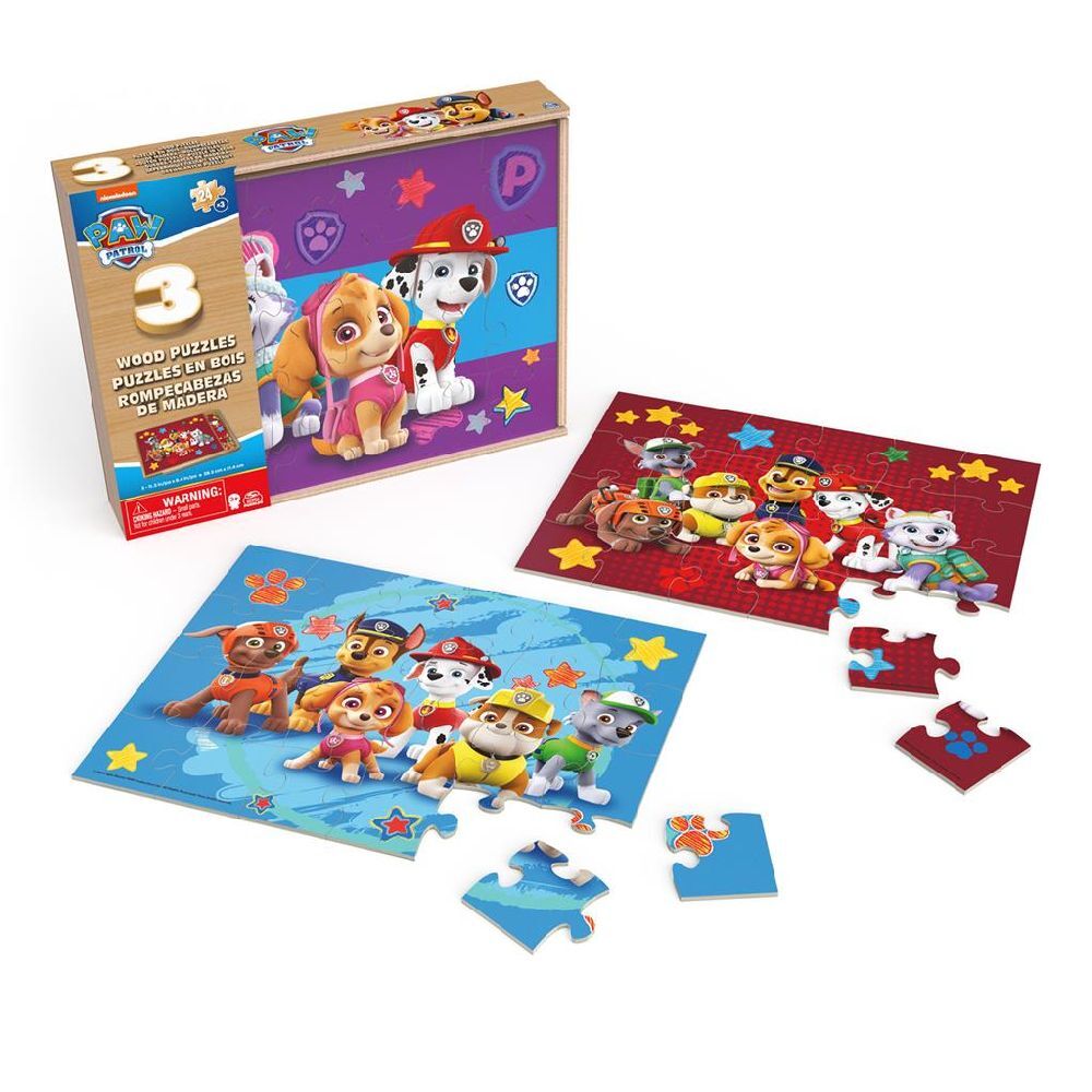 Cover: 778988461037 | CGI Paw Patrol Holzpuzzle 3er Set | Spiel | In Kartonage | 61037