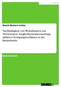 Cover: 9783346567697 | Nachhaltigkeit von Wohnhäusern aus 3D-Druckern....