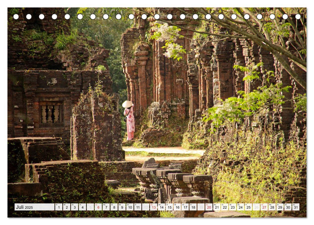 Bild: 9783435785445 | Vietnam (Tischkalender 2025 DIN A5 quer), CALVENDO Monatskalender