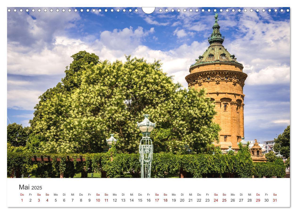 Bild: 9783457172094 | Der Mannheimer Wasserturm (Wandkalender 2025 DIN A3 quer), CALVENDO...