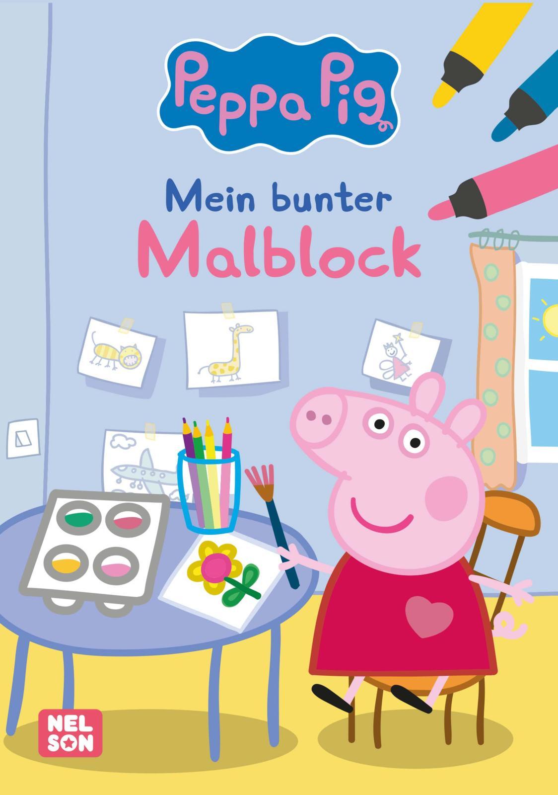 Cover: 9783845126906 | Peppa Wutz Ausmalbilder: Mein bunter Malblock | Taschenbuch | Block