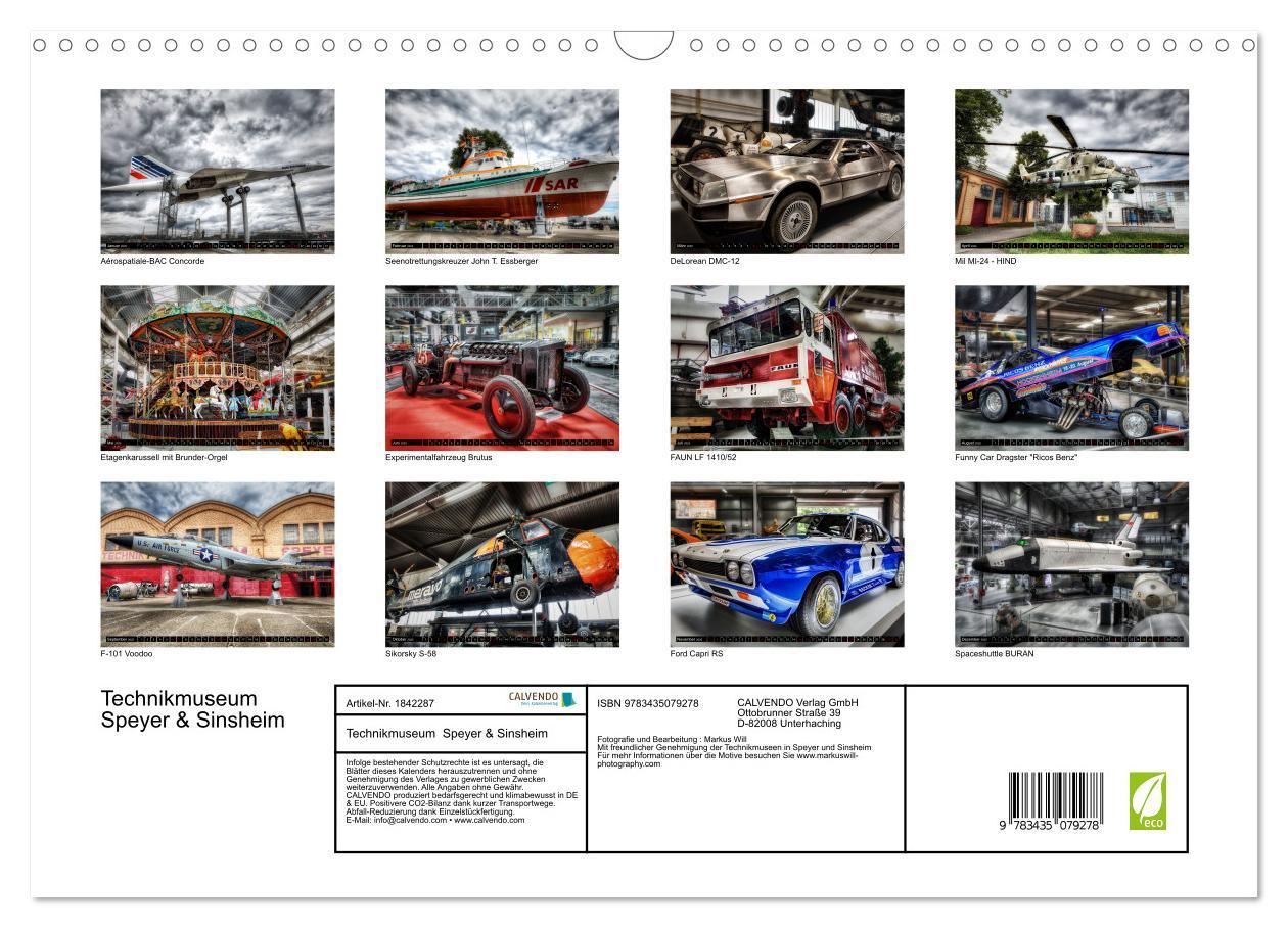 Bild: 9783435079278 | Technikmuseum Speyer &amp; Sinsheim (Wandkalender 2025 DIN A3 quer),...