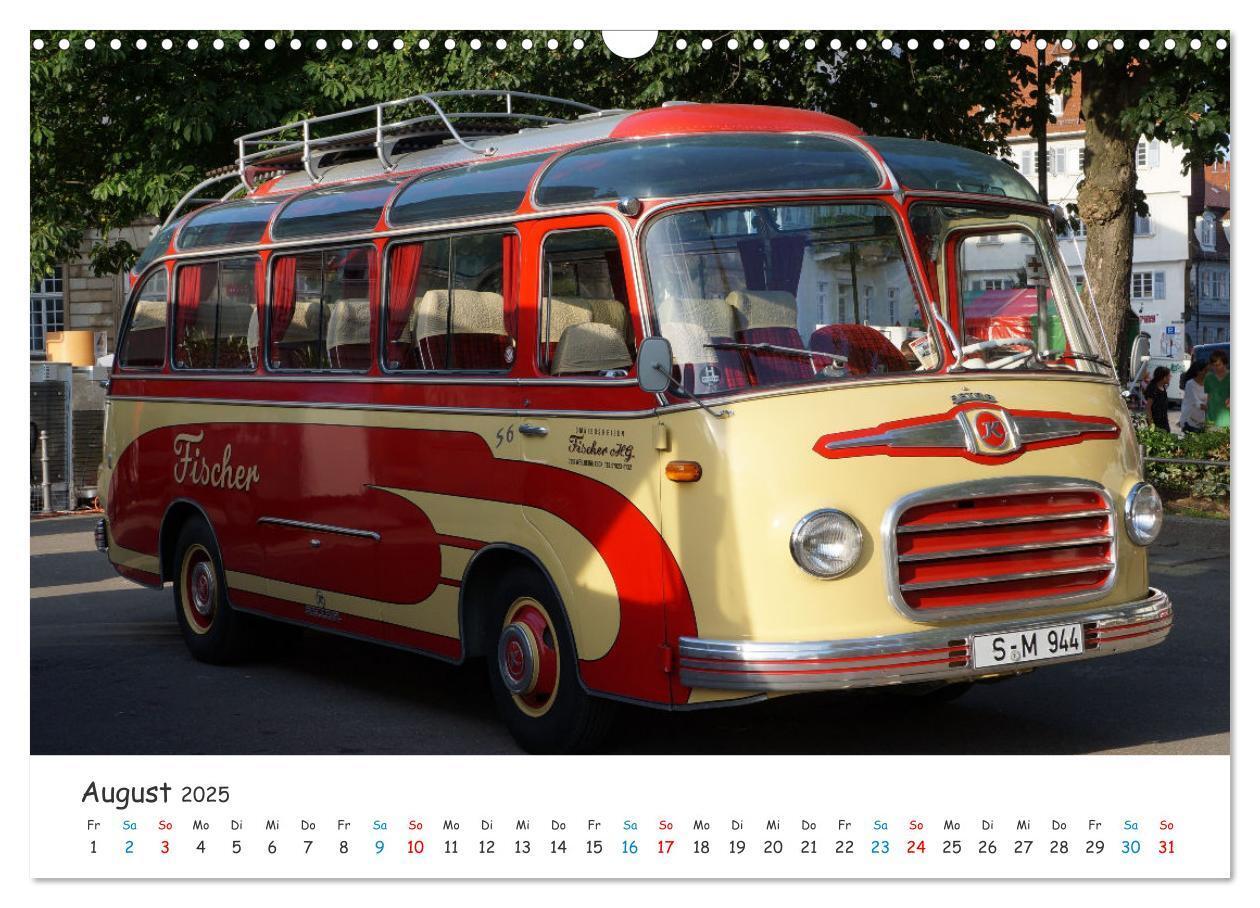 Bild: 9783435094479 | Omnibusse von heute und früher (Wandkalender 2025 DIN A3 quer),...