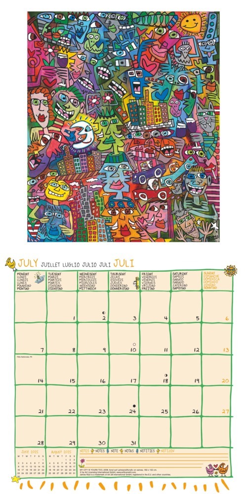 Bild: 4002725994073 | N NEUMANNVERLAGE - James Rizzi 2025 Broschürenkalender, 30x30cm,...