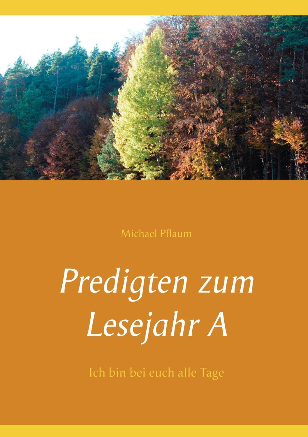 Cover: 9783741207341 | Predigten zum Lesejahr A | Ich bin bei euch alle Tage | Michael Pflaum