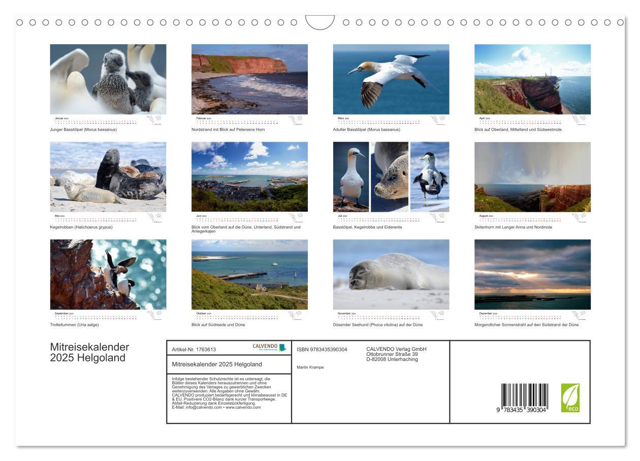 Bild: 9783435390304 | Mitreisekalender 2025 Helgoland (Wandkalender 2025 DIN A3 quer),...