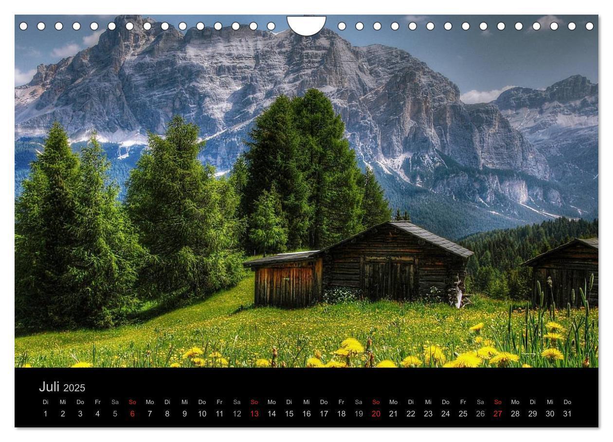 Bild: 9783435808915 | Mystische Dolomiten (Wandkalender 2025 DIN A4 quer), CALVENDO...