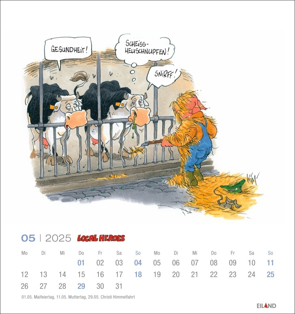 Bild: 9783964023612 | Local Heroes Postkartenkalender 2025 - Vom Leben hinter´m Deich | 2025