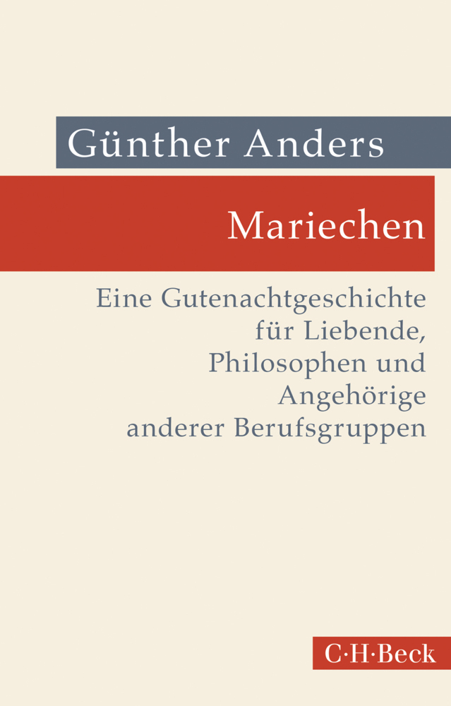 Cover: 9783406782220 | Mariechen | Günther Anders | Taschenbuch | 86 S. | Deutsch | 2021