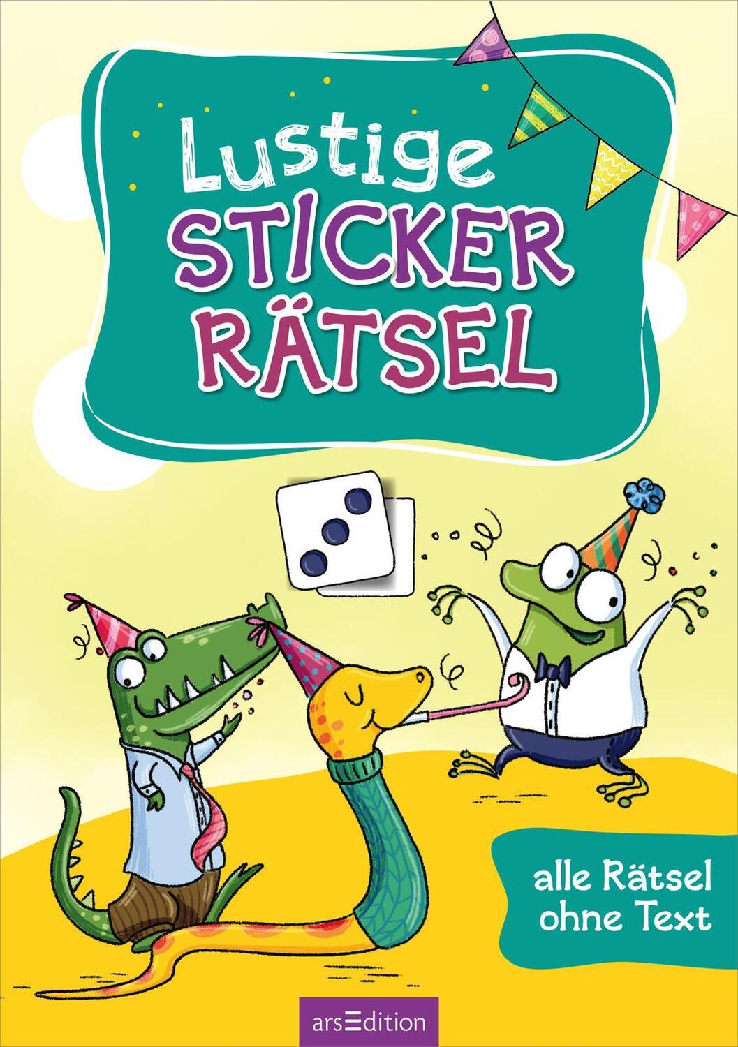 Bild: 9783845856148 | Lustige Sticker-Rätsel | Alle Rätsel ohne Text | Taschenbuch | 32 S.