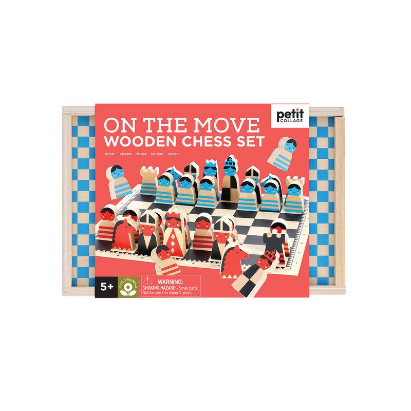 Cover: 810073342637 | On the Move Wooden Chess Set | Petit Collage | Spiel | Englisch | 2023