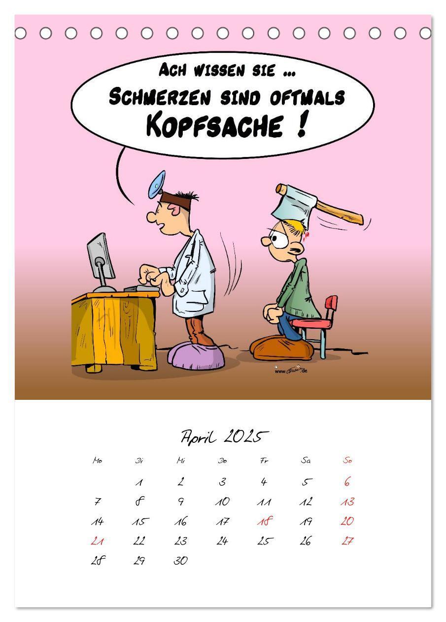 Bild: 9783457045312 | Trumix Cartoons - Gesundheit (Tischkalender 2025 DIN A5 hoch),...