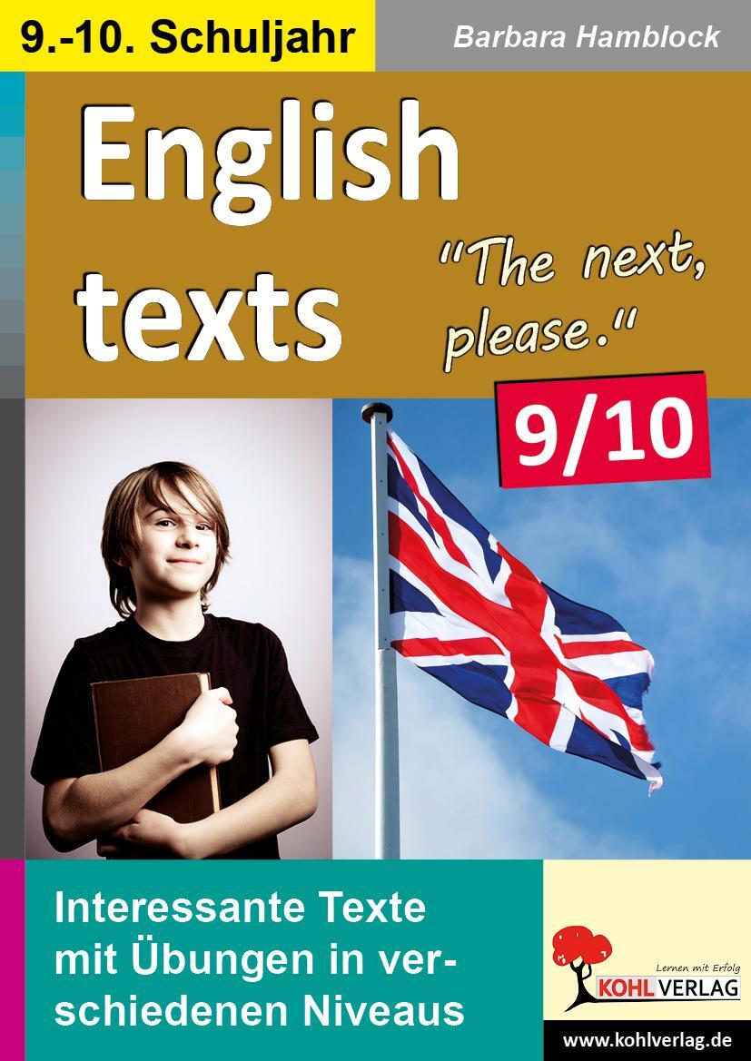 Cover: 9783956866456 | English texts - The next, please. / 9.-10. Schuljahr | Hamblock | Buch