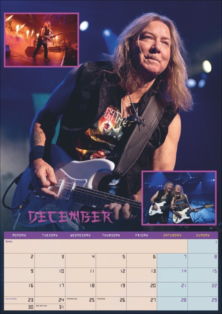 Bild: 9783840196744 | Iron Maiden Posterkalender 2025 | Kalender | Spiralbindung | 14 S.