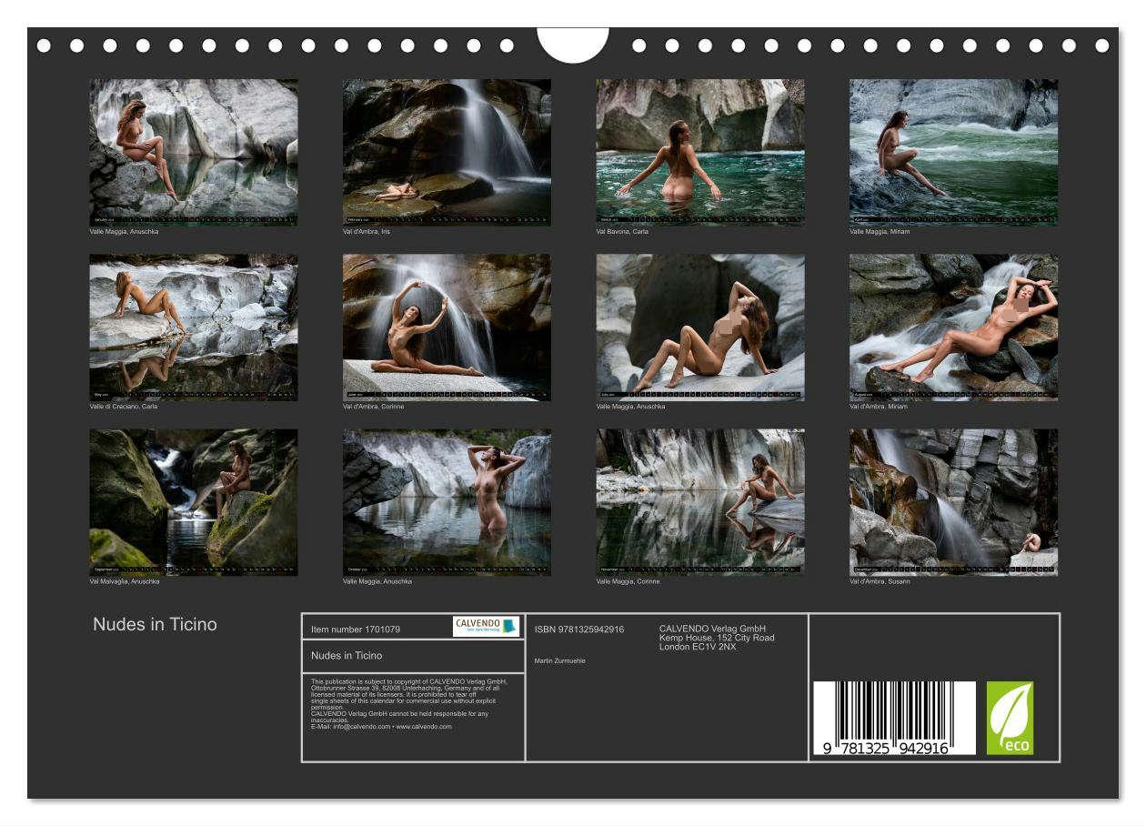 Bild: 9781325942916 | Nudes in Ticino (Wall Calendar 2025 DIN A4 landscape), CALVENDO 12...