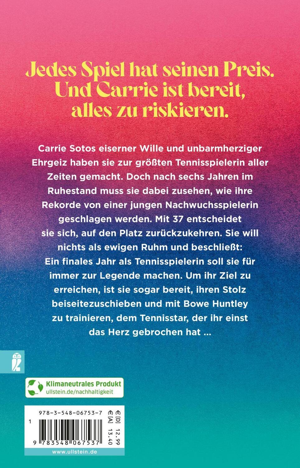 Rückseite: 9783548067537 | Carrie Soto is Back | Taylor Jenkins Reid | Taschenbuch | 416 S.