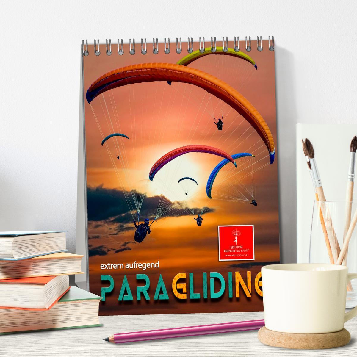 Bild: 9783435902965 | Paragliding - extrem aufregend (Tischkalender 2025 DIN A5 hoch),...