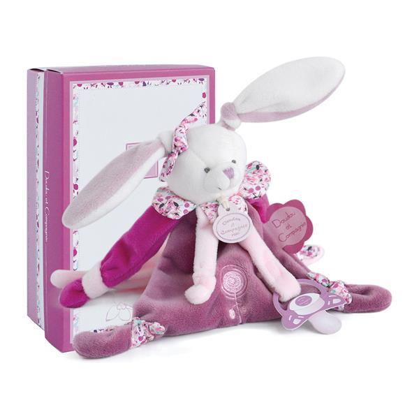 Cover: 3700335227017 | Kirsche Hase mit Schnullerhalter 17cm | Lapin Cerise | DOUDOU