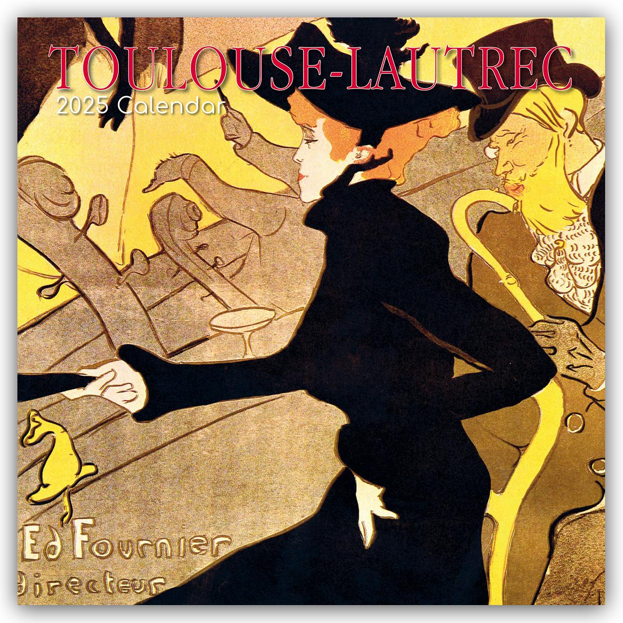 Cover: 9781835362327 | Toulouse-Lautrec - Henri de Toulouse-Lautrec - Kunstkalender 2025...