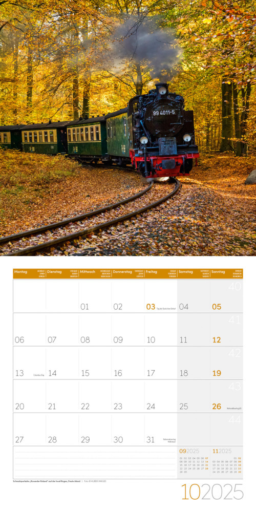 Bild: 9783838445151 | Lokomotiven Kalender 2025 - 30x30 | Ackermann Kunstverlag | Kalender