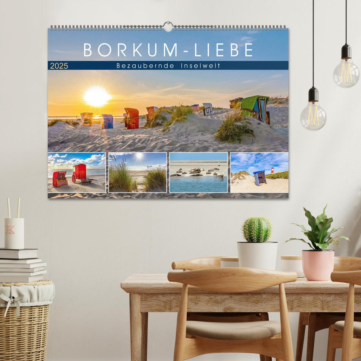 Bild: 9783435080410 | BORKUM-LIEBE (Wandkalender 2025 DIN A2 quer), CALVENDO Monatskalender