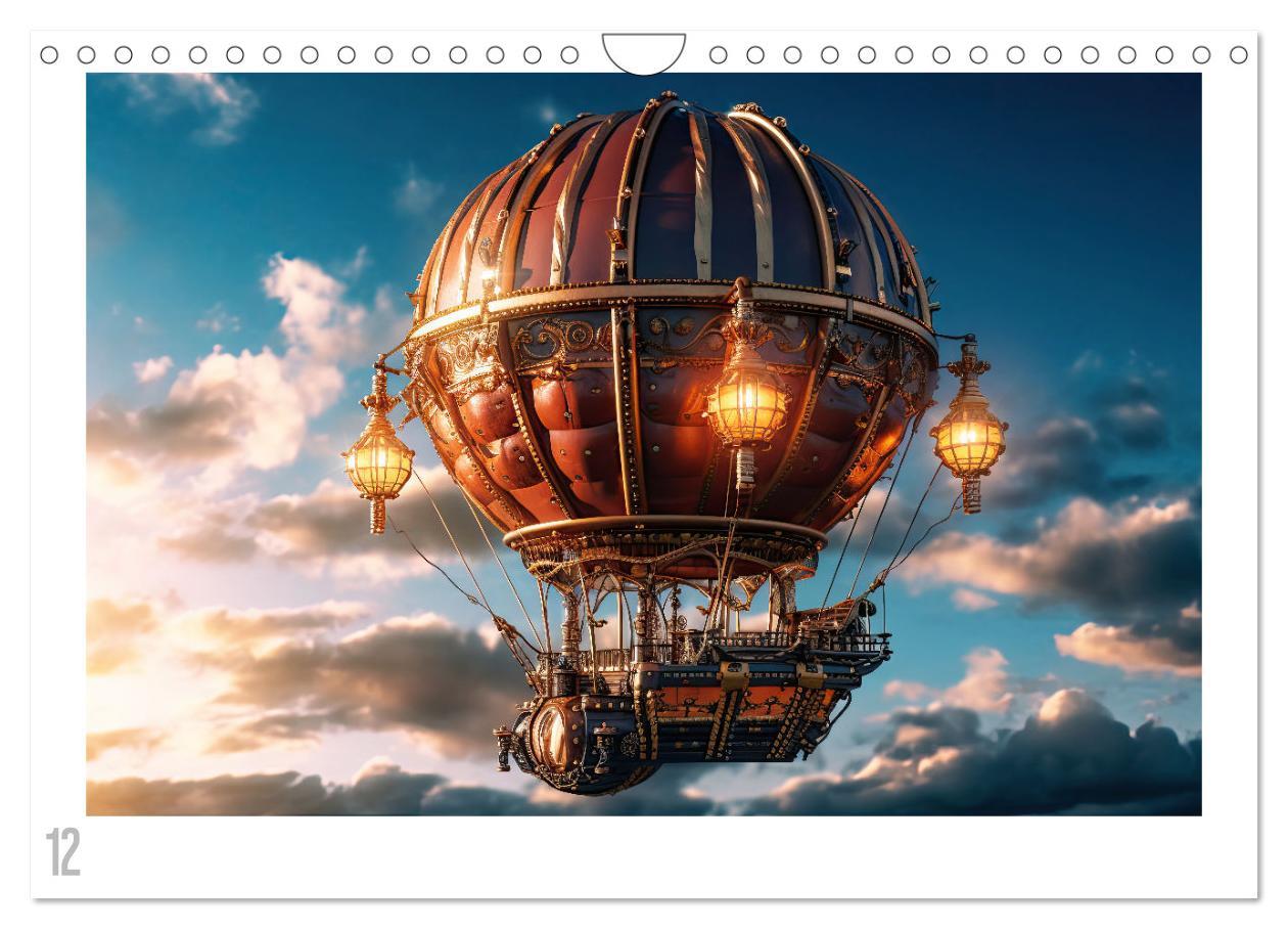 Bild: 9783383863554 | Steampunk Luftfahrt (Wandkalender 2025 DIN A4 quer), CALVENDO...