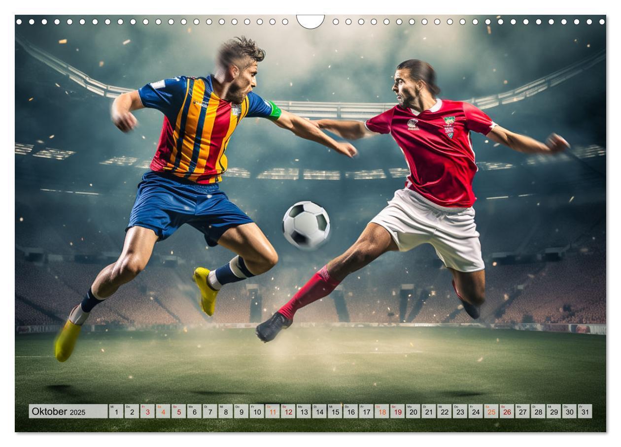 Bild: 9783383780417 | Fussball - Zweikampf (Wandkalender 2025 DIN A3 quer), CALVENDO...