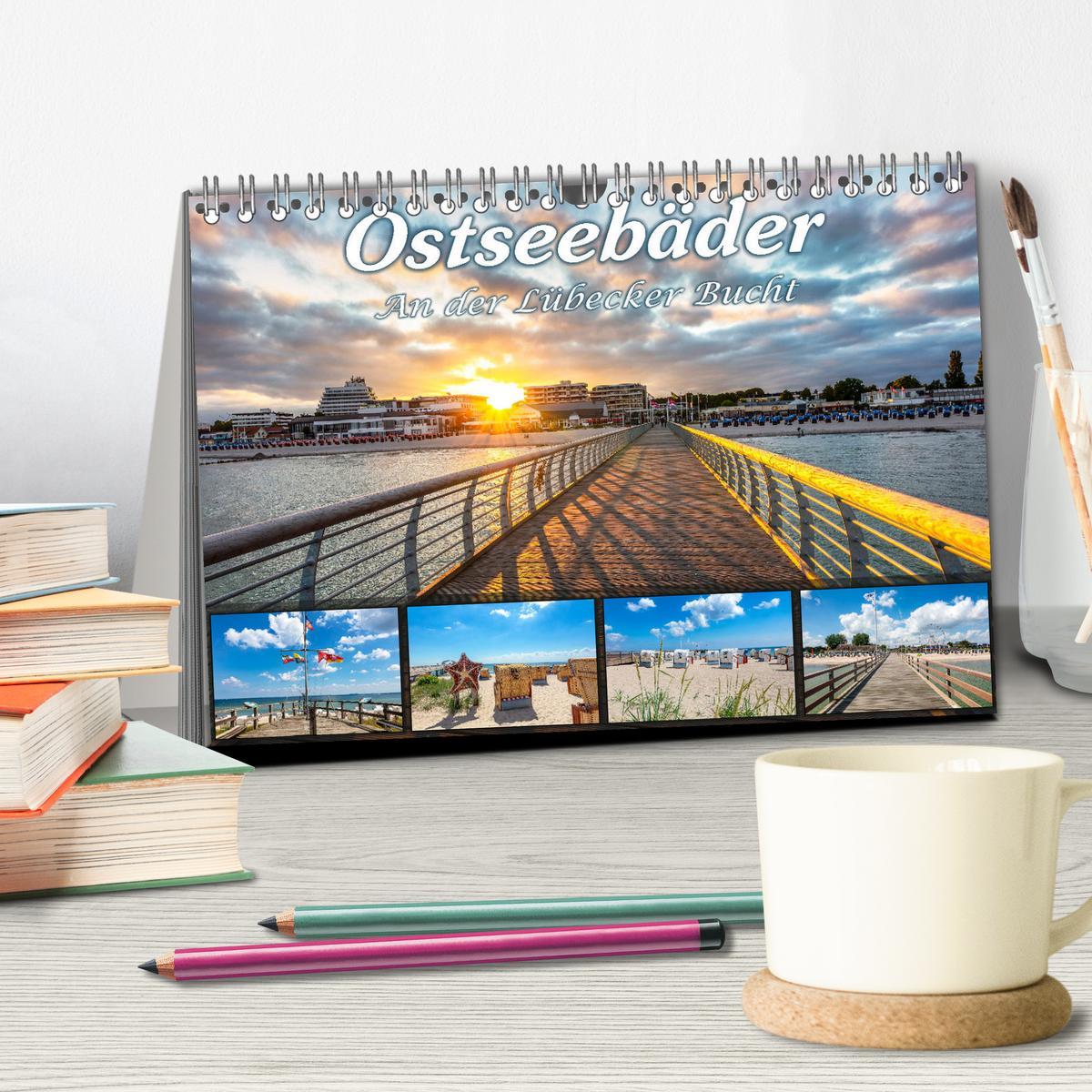 Bild: 9783383960796 | Ostseebäder an der Lübecker Bucht (Tischkalender 2025 DIN A5 quer),...