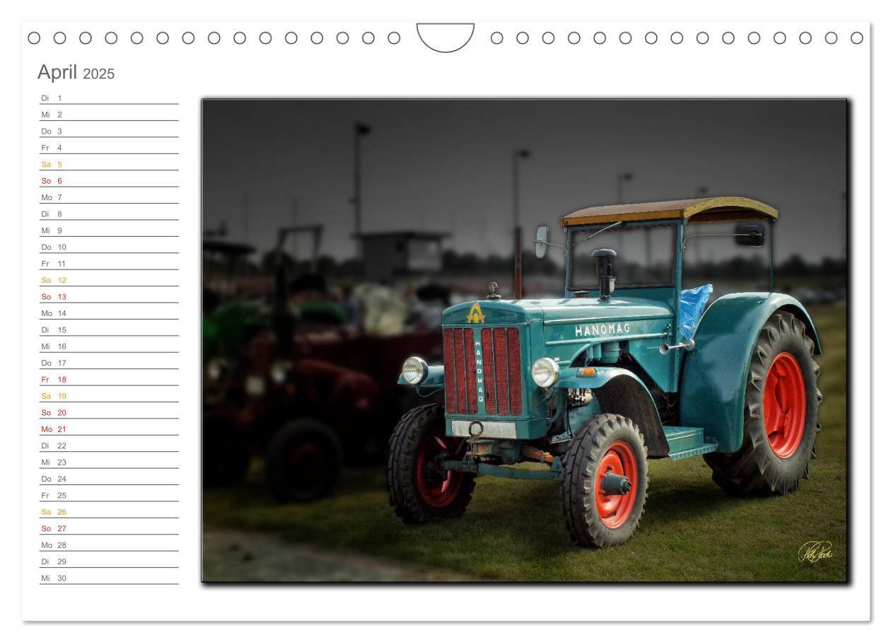 Bild: 9783435634880 | Oldtimer - geliebte Trecker (Wandkalender 2025 DIN A4 quer),...