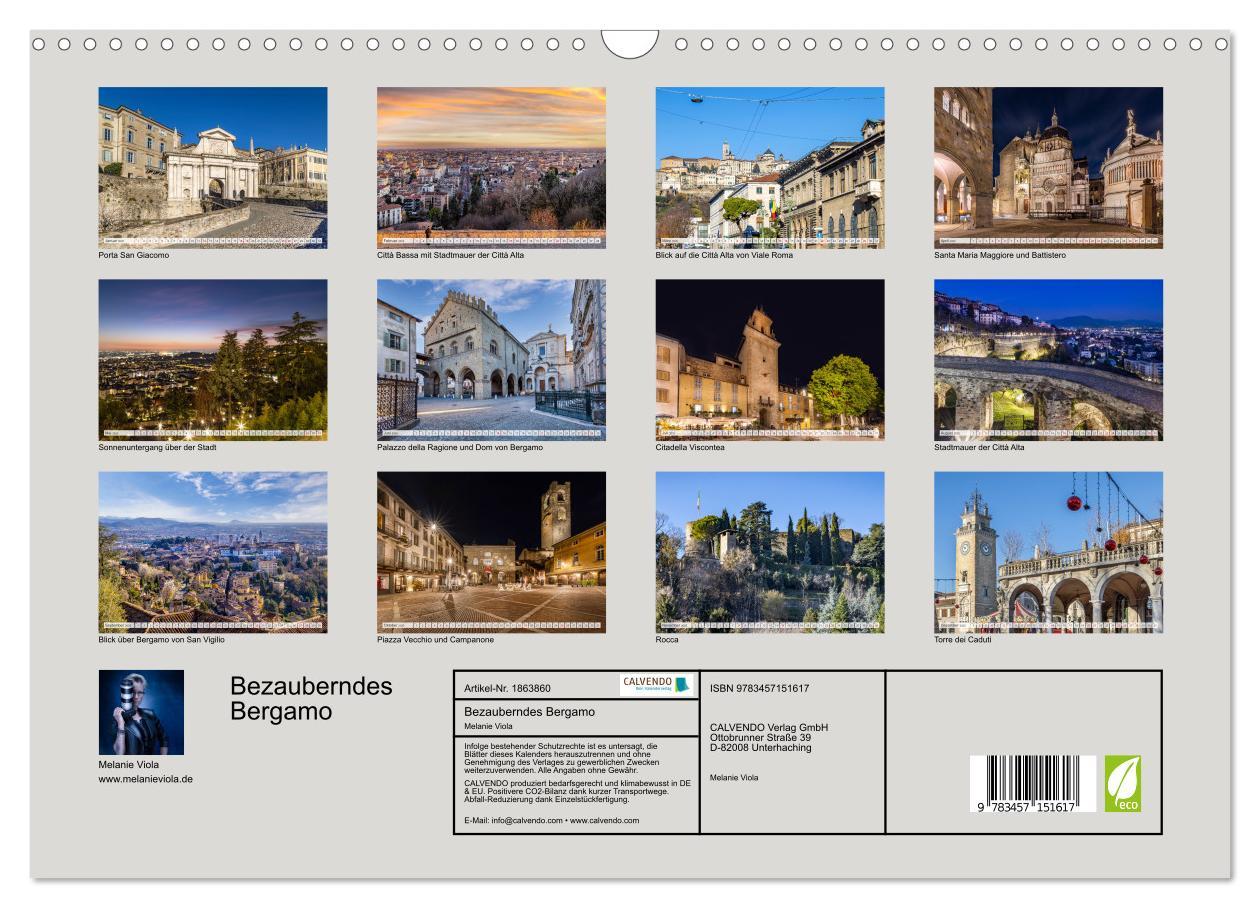 Bild: 9783457151617 | Bezauberndes Bergamo (Wandkalender 2025 DIN A3 quer), CALVENDO...