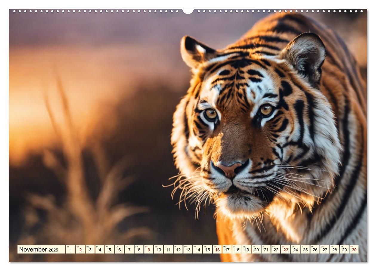 Bild: 9783383814198 | Tiger ganz nah (Wandkalender 2025 DIN A2 quer), CALVENDO...