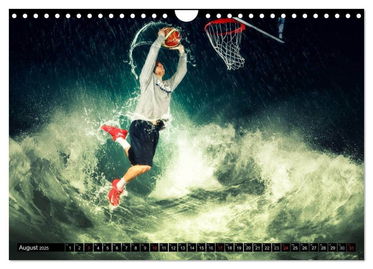 Bild: 9783435616558 | Basketball Fantasiewelten (Wandkalender 2025 DIN A4 quer), CALVENDO...