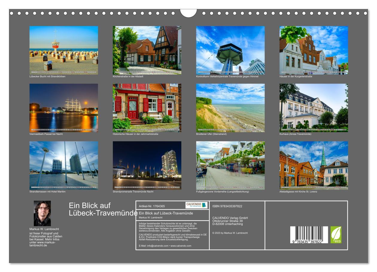 Bild: 9783435397822 | Ein Blick auf Lübeck-Travemünde (Wandkalender 2025 DIN A3 quer),...