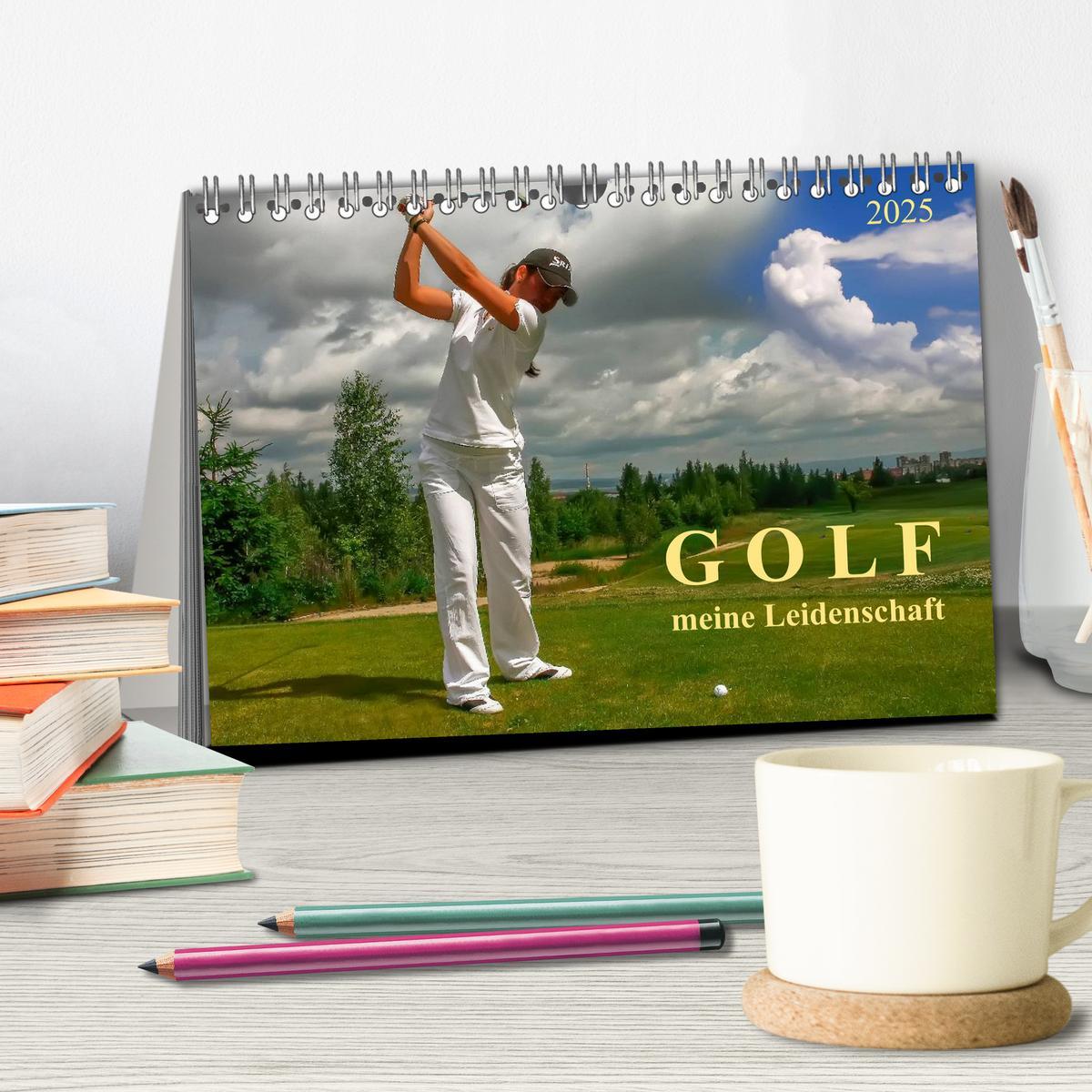 Bild: 9783435581153 | Golf - meine Leidenschaft (Tischkalender 2025 DIN A5 quer),...