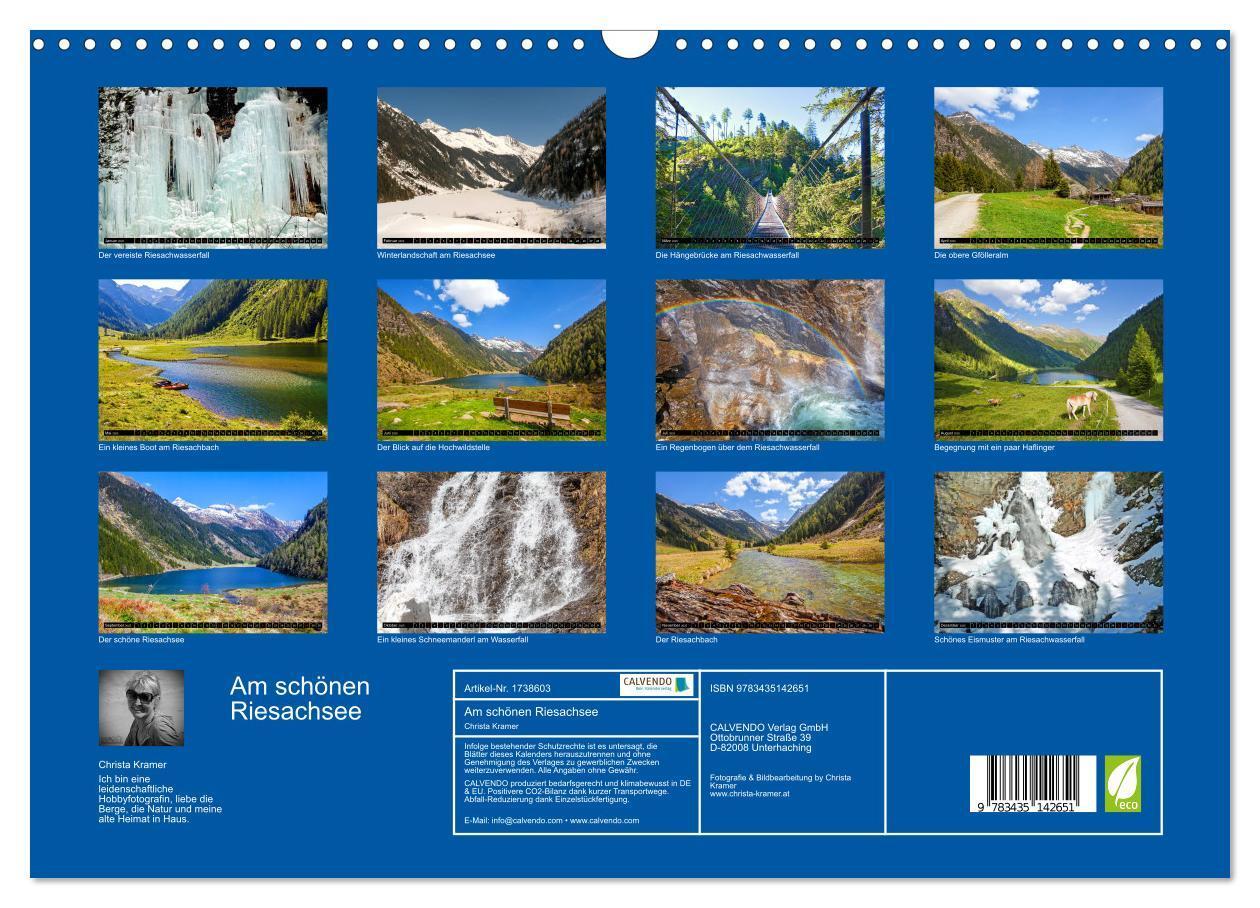 Bild: 9783435142651 | Am schönen Riesachsee (Wandkalender 2025 DIN A3 quer), CALVENDO...