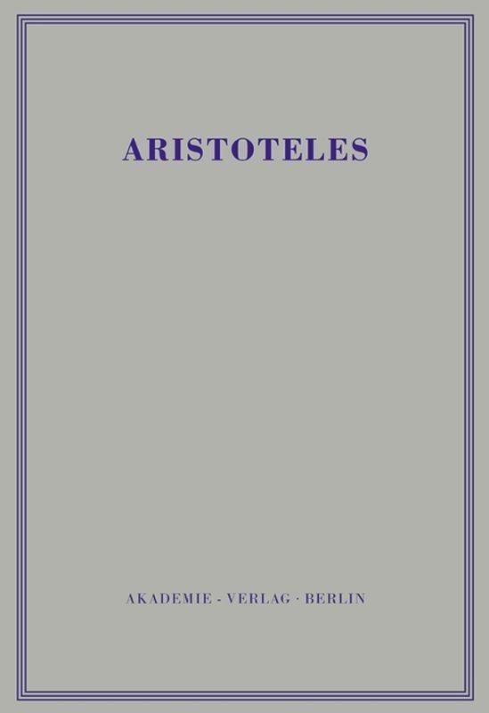 Cover: 9783050011455 | Eudemische Ethik | Aristoteles | Buch | 504 S. | Deutsch | 1984