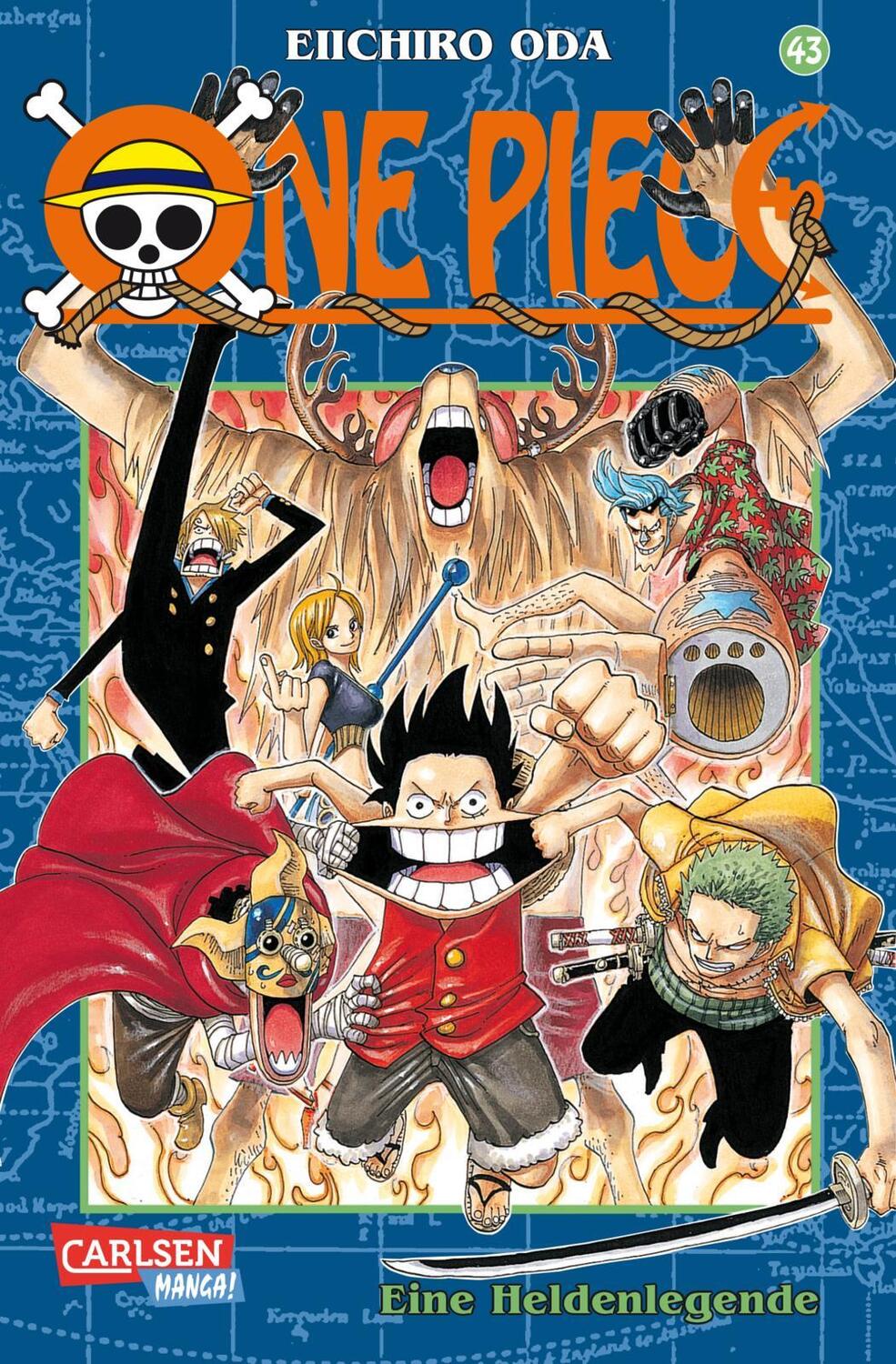 Cover: 9783551758132 | One Piece 43. Eine Heldenlegende | Eiichiro Oda | Taschenbuch | 224 S.