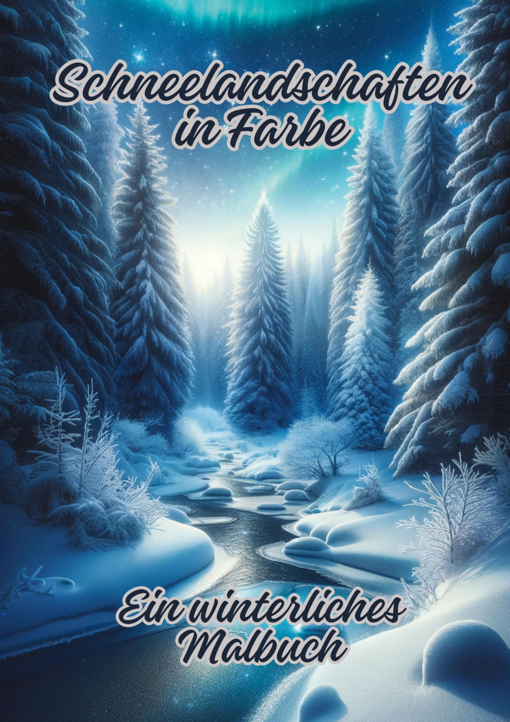 Cover: 9783384111555 | Schneelandschaften in Farbe | Ein winterliches Malbuch | Diana Kluge