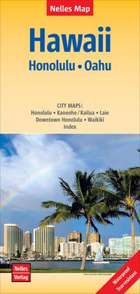 Cover: 9783865745354 | Nelles Map Hawaii: Honolulu, Oahu 1 : 150 000 | (Land-)Karte | Deutsch