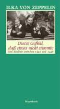 Cover: 9783803131997 | Dieses Gefühl, daß etwas nicht stimmte | Zeppelin | Buch | 160 S.